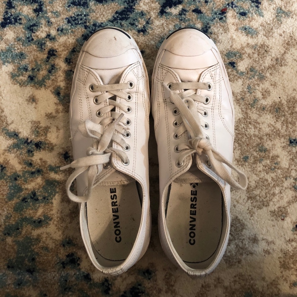 White Leather Converse